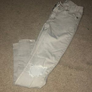 Free people tan skinny jeans size 24